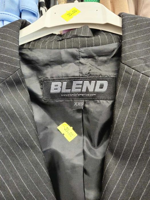 Marynarka Blend XXS męska czarna, paski !!!