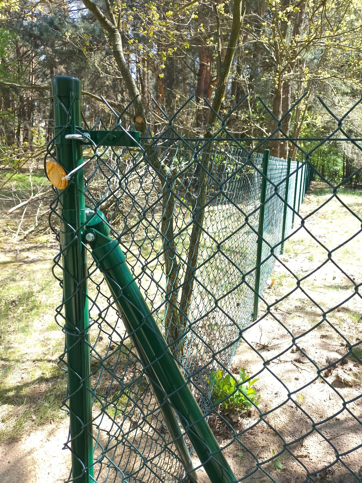 40zł kompletne Ogrodzenie SIATKA Powlekana, 1,5m, grafit, ogrodzeniowa