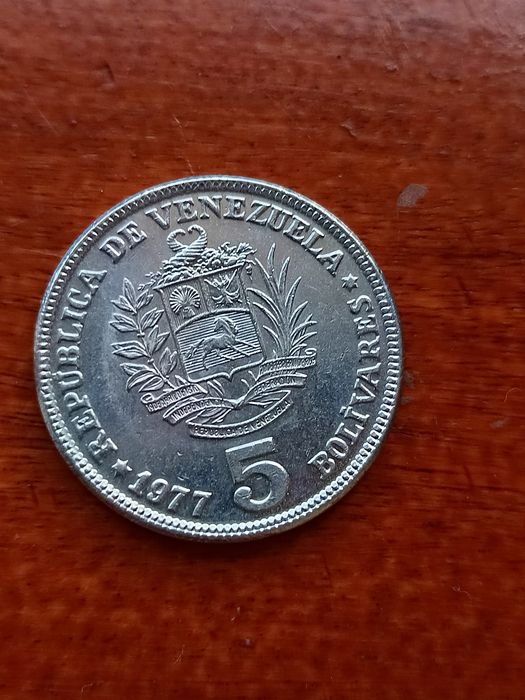 5 Moedas antigas Venezuela