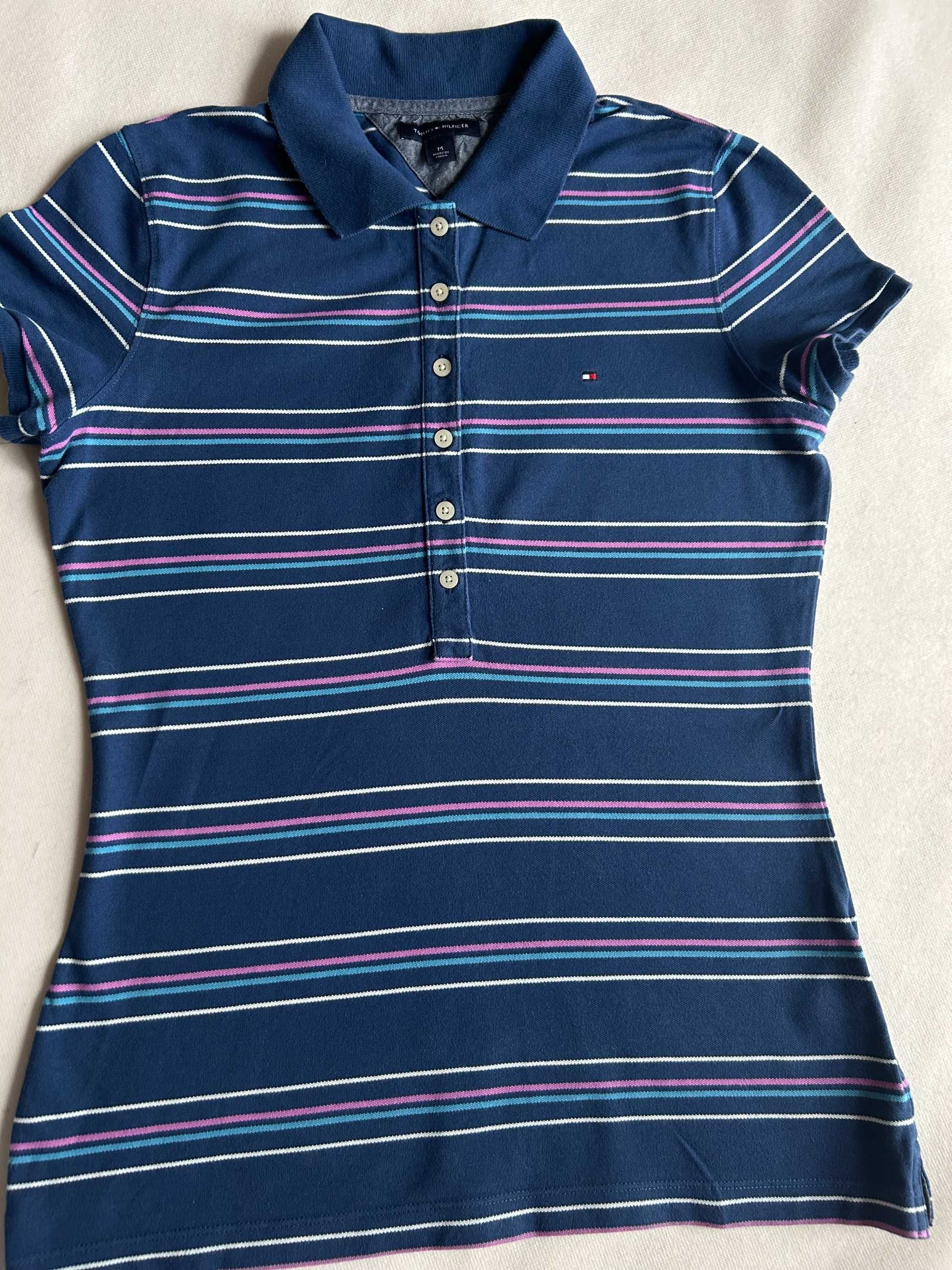 Tommy Hilfiger _ Koszulka polo w paski M