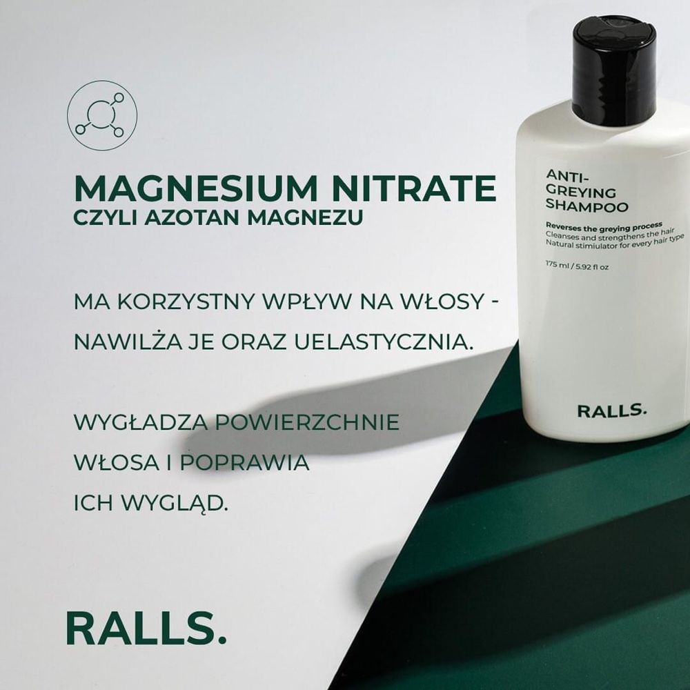 Szampon przeciw siwieniu włosów Ralls Anti-Greying Shampoo 175ml