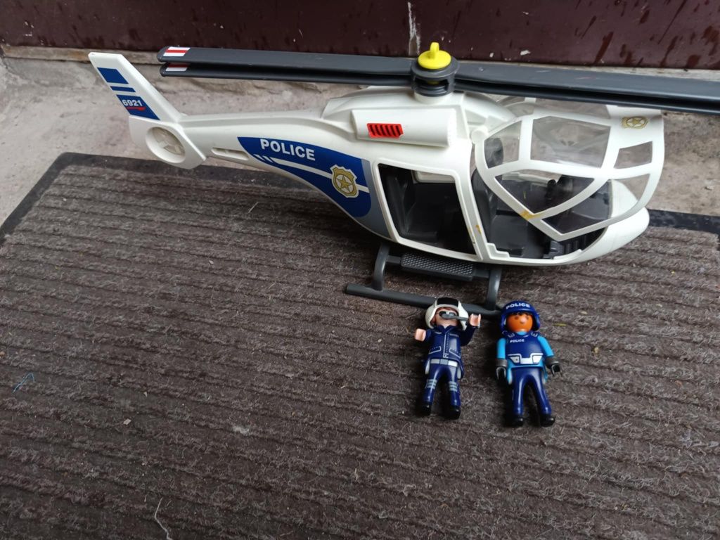 Śmigłowiec helikopter policyjny z zalogą od Playmobil