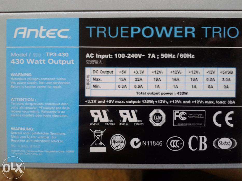 Antec TruePower Trio TP3 430W ATX12V PSU