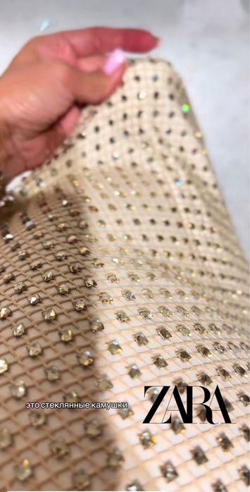 Платье плаття сукня довге вечірня стрази Zara M