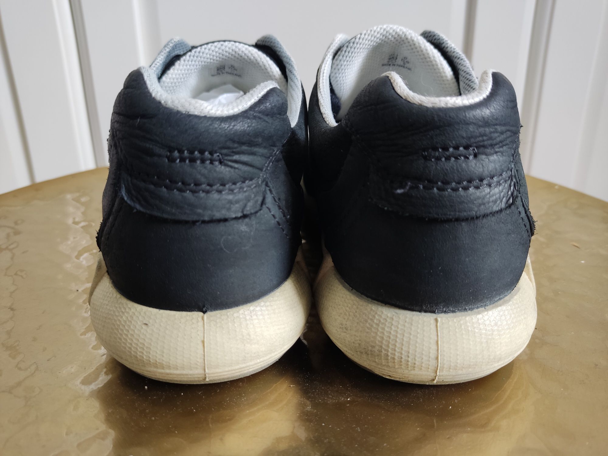 Ecco skórzane sneakersy czarne buty damskie 37