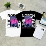 Purple The North Face — Футболка ТНФ — XS S M L XL — Черная / Белая