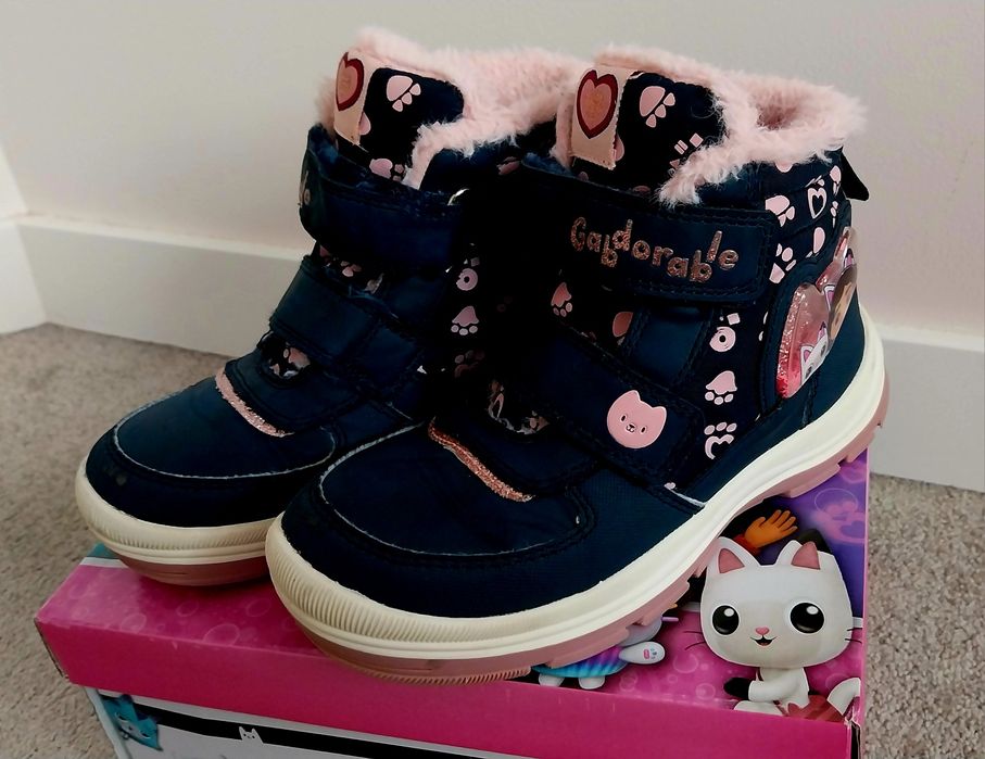 Buty zimowe dziewczęce  ocieplane, Koci Domek Gabi r. 30