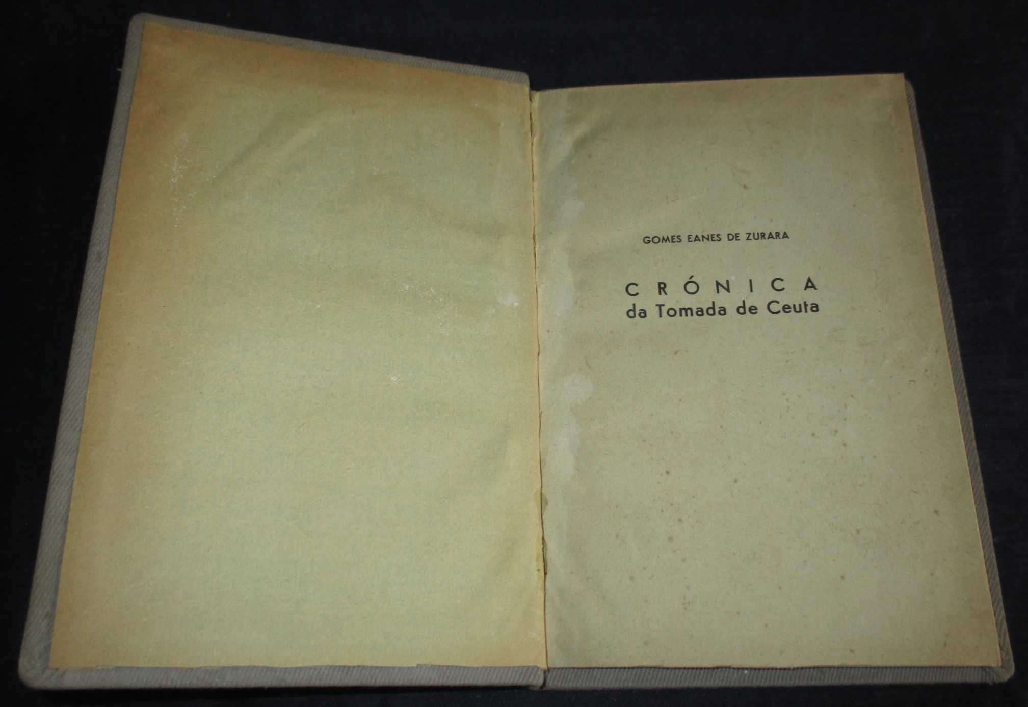 Livro Crónica da Tomada de Ceuta Clássicos Portugueses 1942