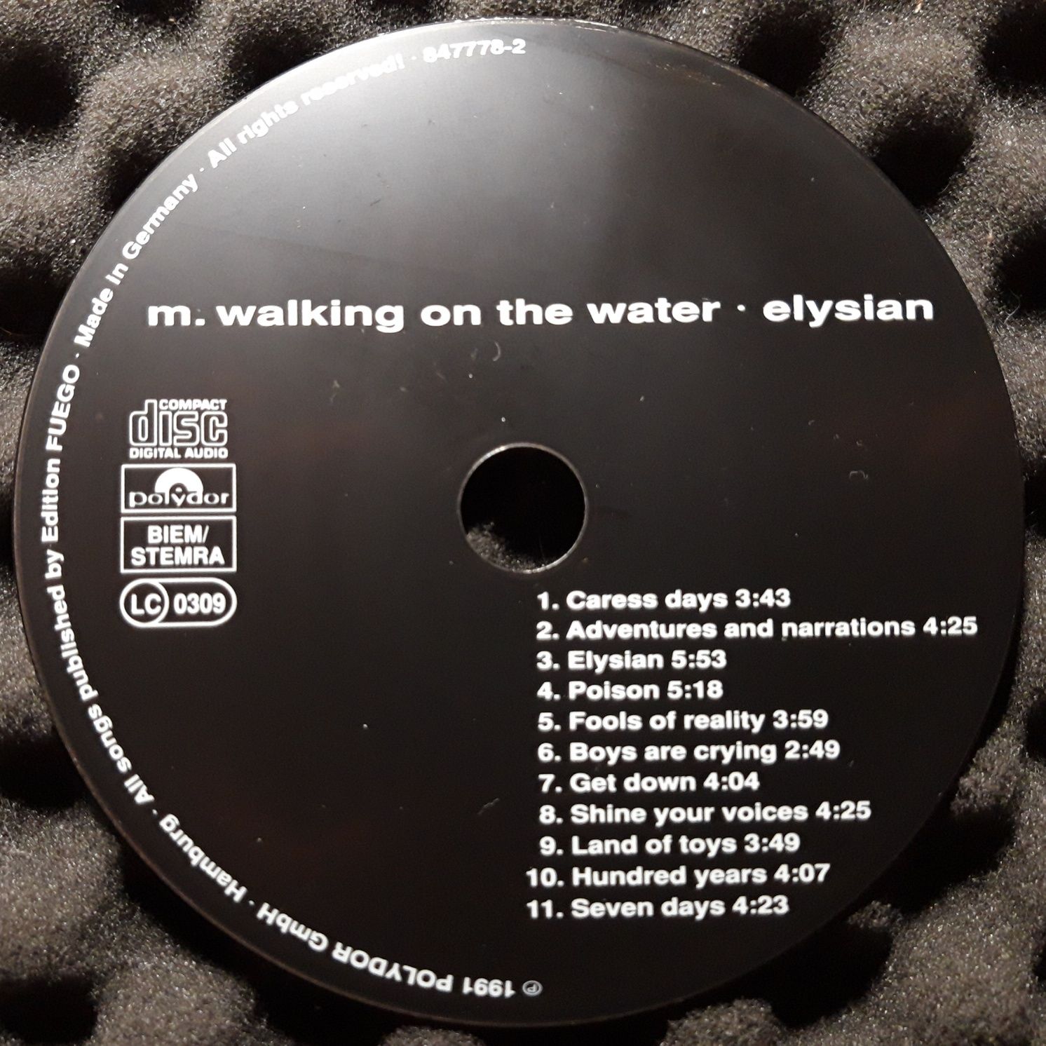 M. Walking On The Water – Elysian (CD, 1991)