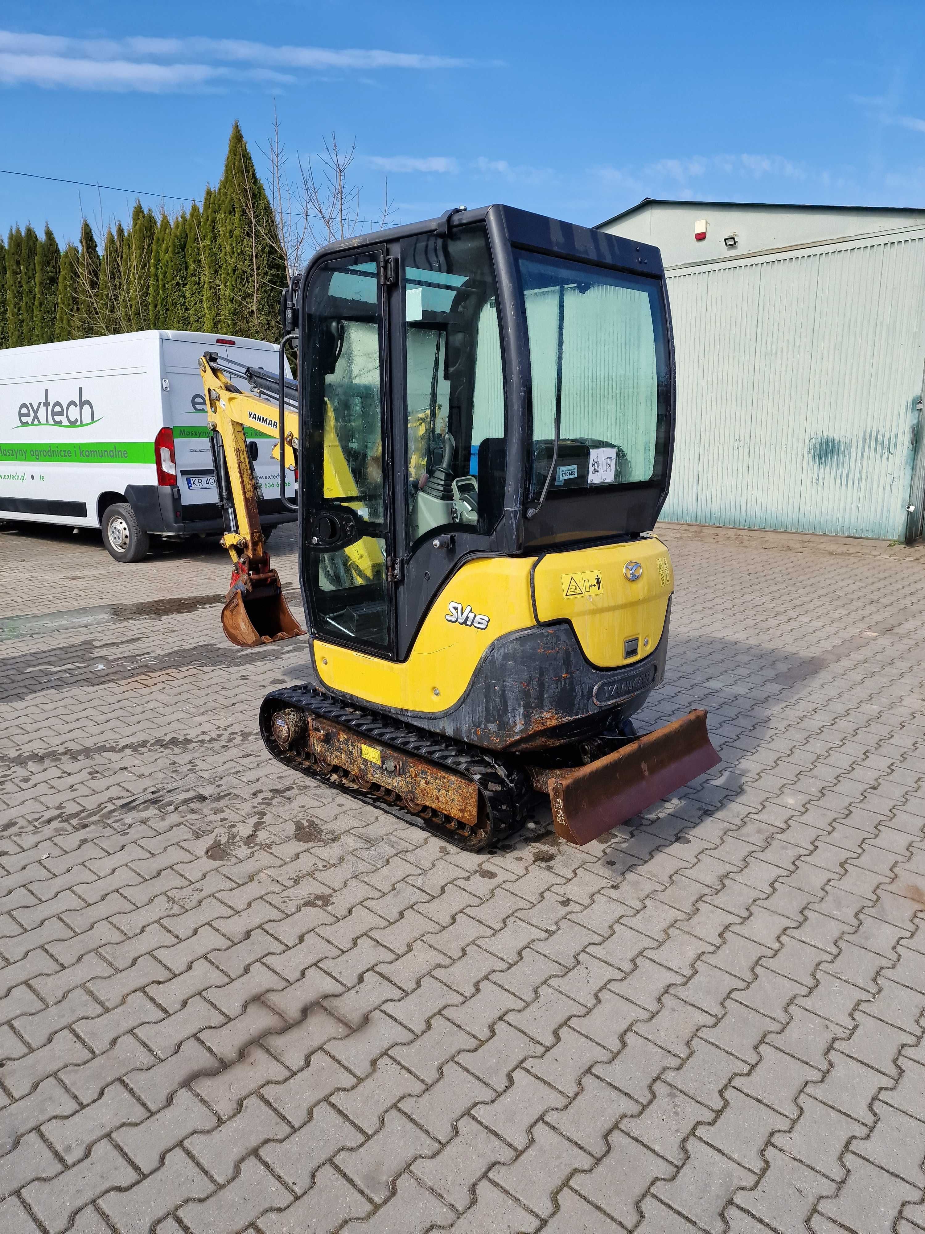 Koparka Yanmar SV16, 2017 rok, 1471 mth , FV23%