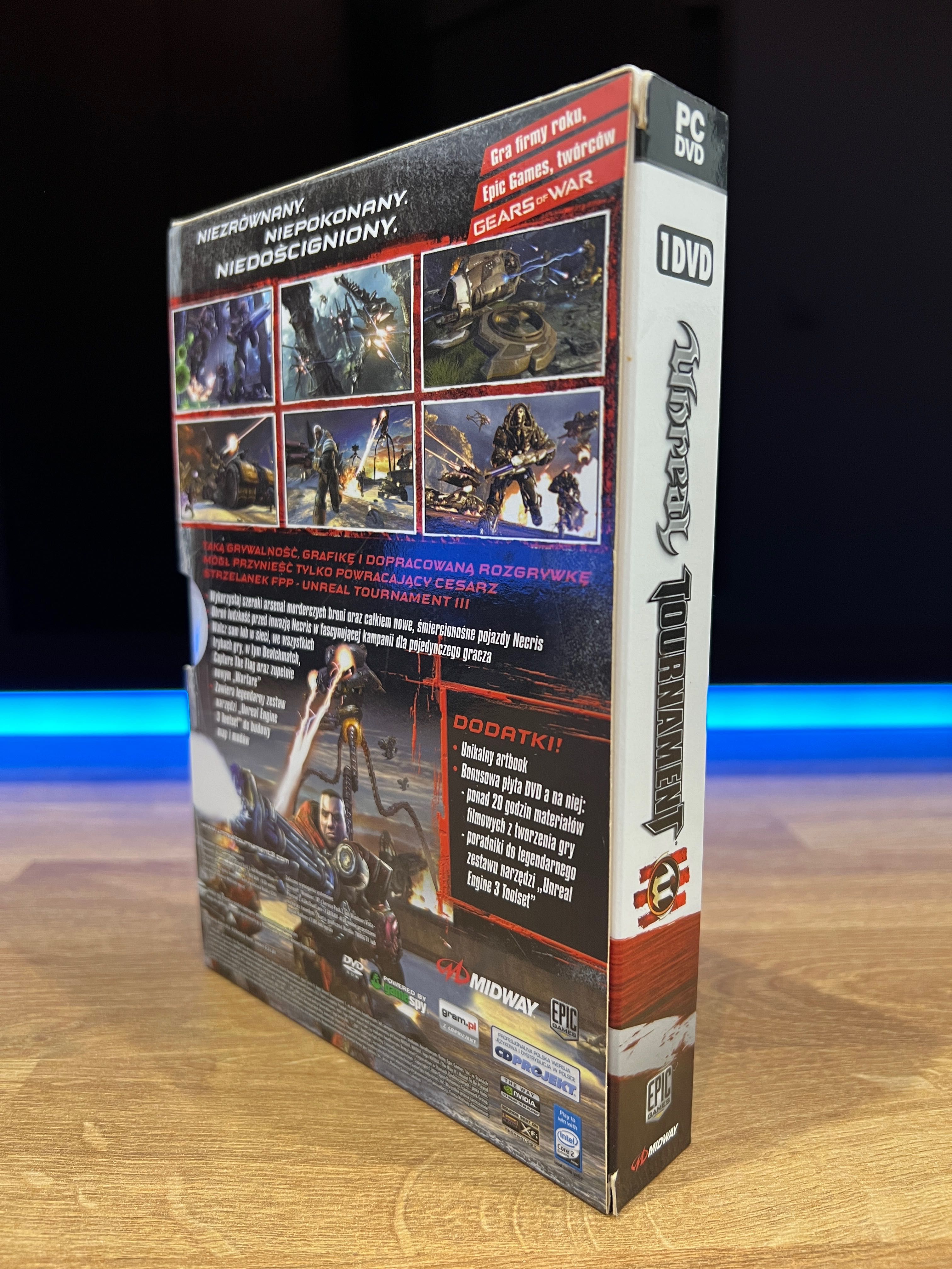 Unreal Tournament III 3 (PC PL 2007) BOX kompletne premierowe wydanie