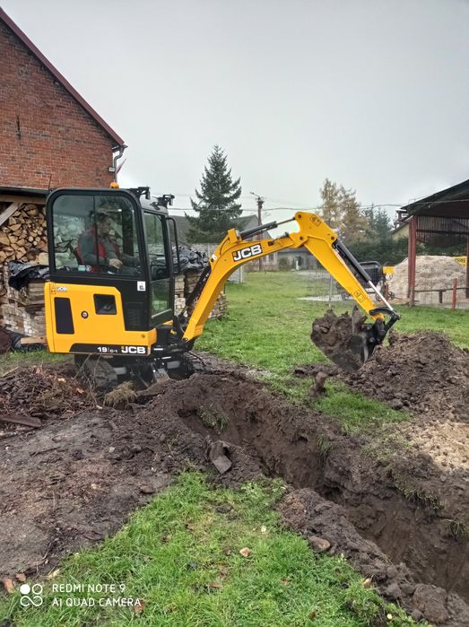 Minikoparka - Koparka ; miniładowarka usługi