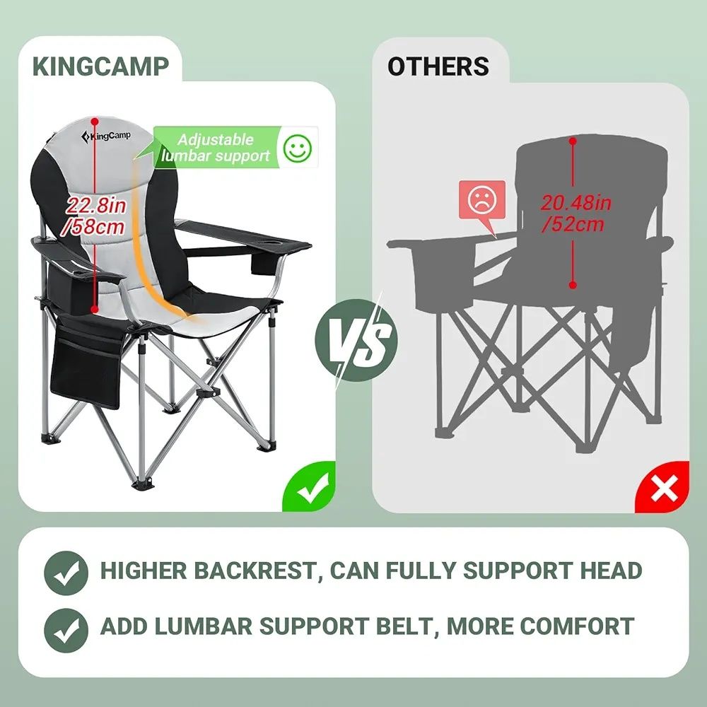 Krzesło kempingowe KingCamp max 160kg O6