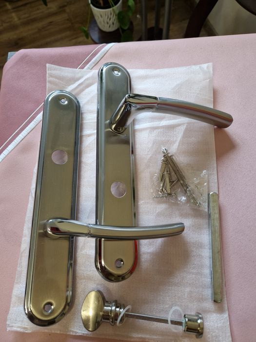 Klamka do łazienki, WC, 72mm, nowa