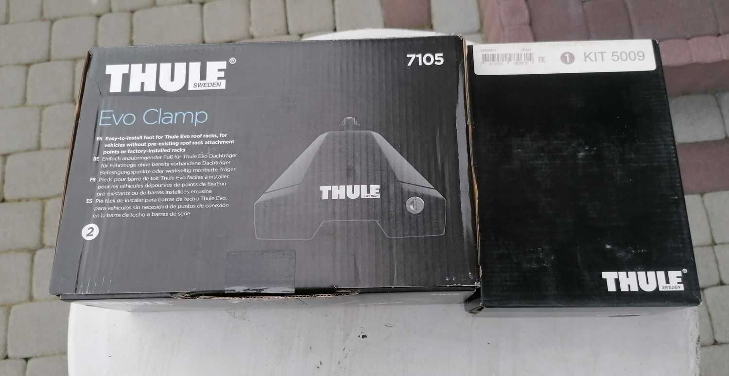 Nowy Stopy Thule 7105 + Kit 5009 VW Golf V i VI Belki Relingi WingBar