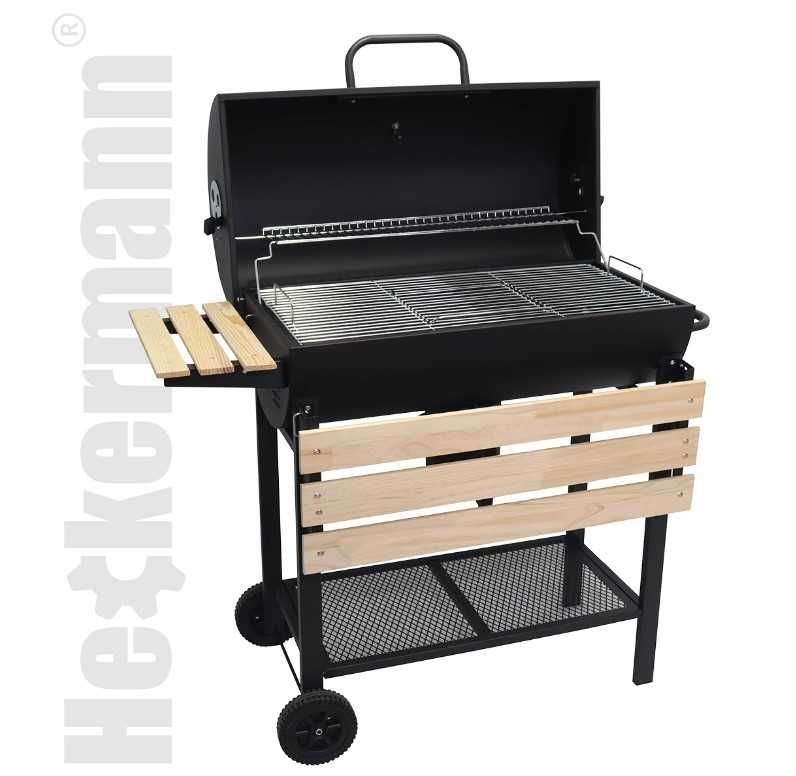 Grill węglowy Heckermann 71 x 37 cm Ogrodowy Zamykany Termometr