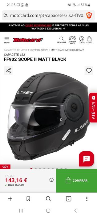Capacete LS2 Scope Tam M