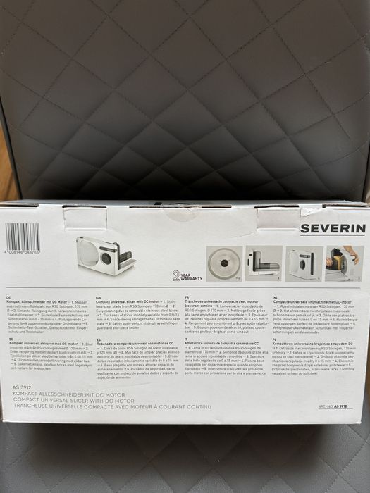Продам слайсер Severin.AS 3912.