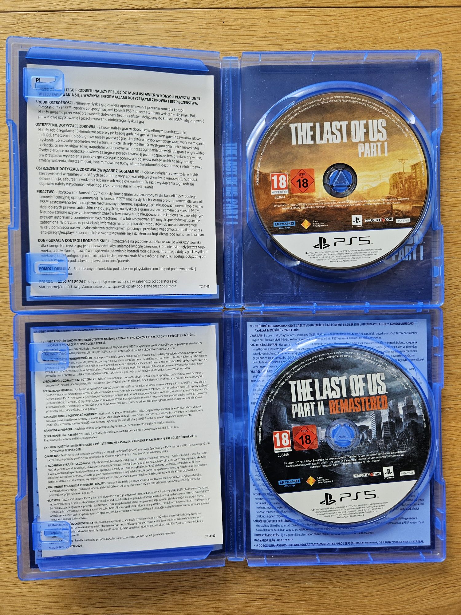 The Last Of US PS 5 PL Remastered (part 1, part 2, zestaw)