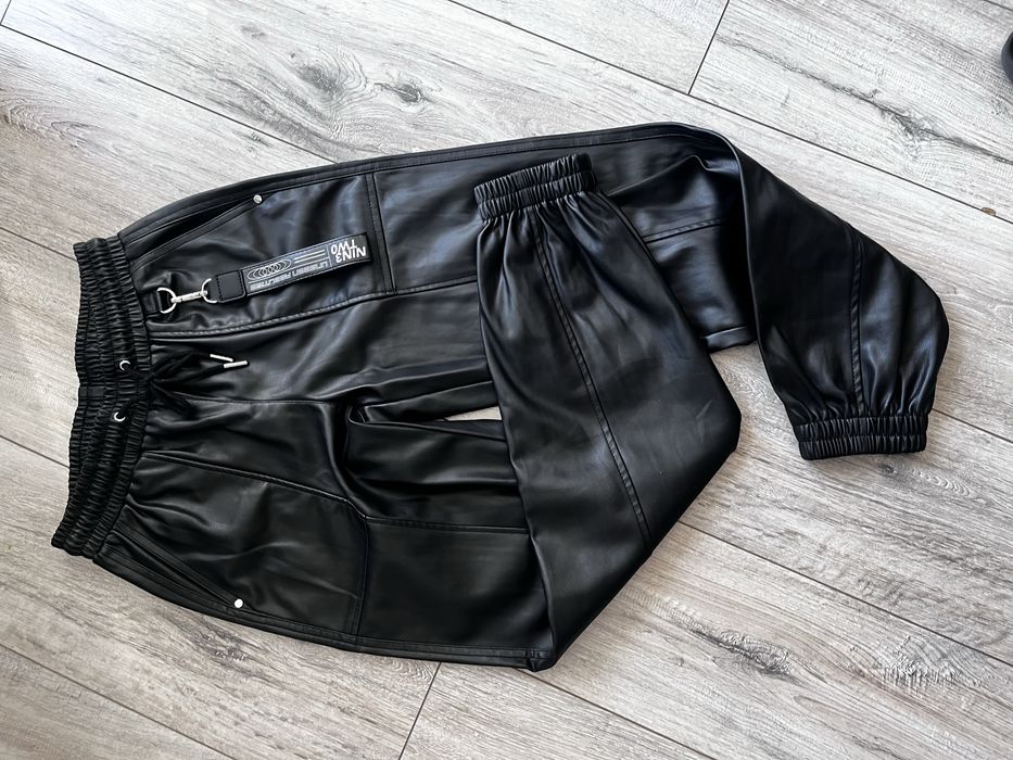 Skórzane spodnie baggy new yorker XS