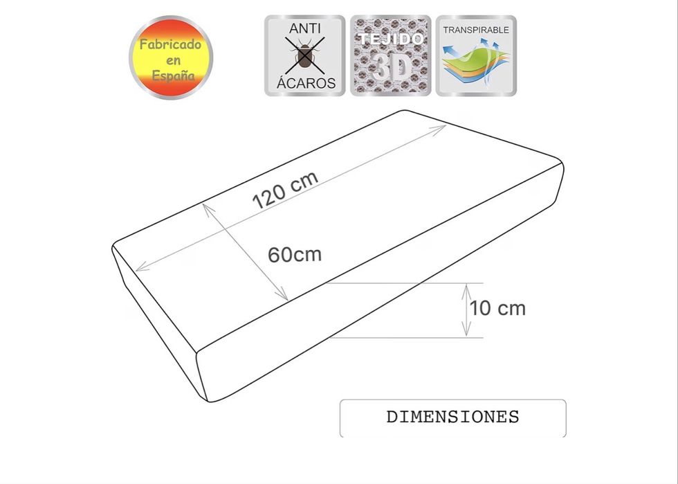 Colchão 3D berço - Pekitas