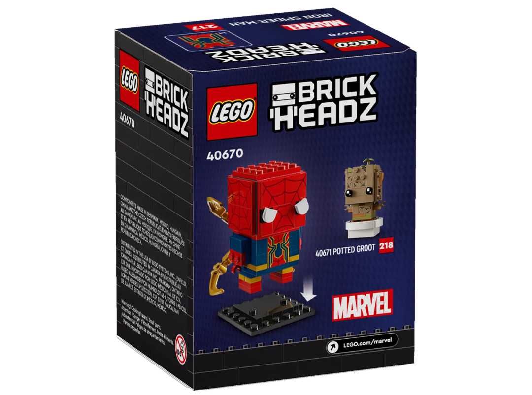 Klocki LEGO BrickHeadz 40670 - Iron Spider-Man
