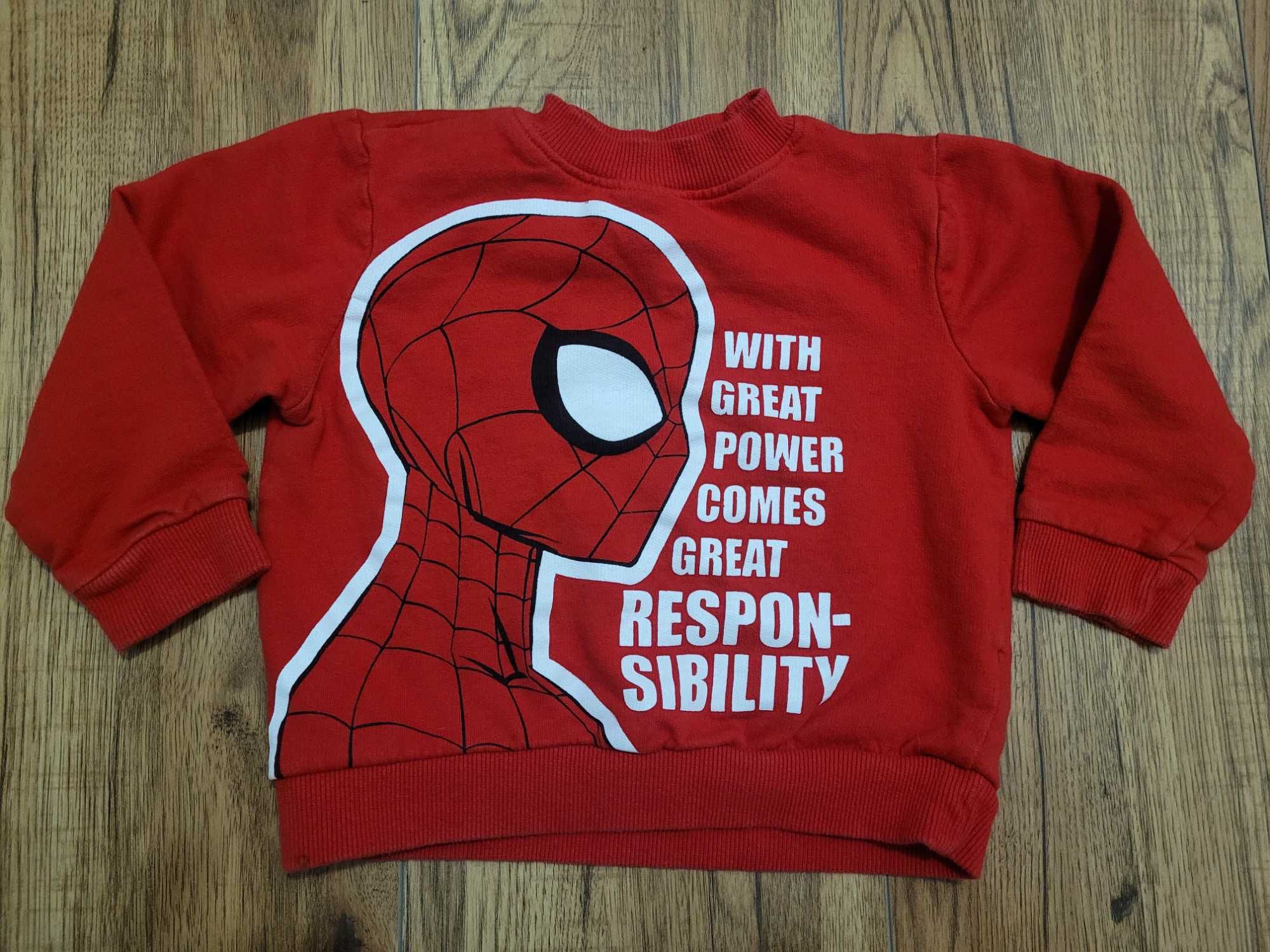 Czerwona bluza r. 98 Spider-Man