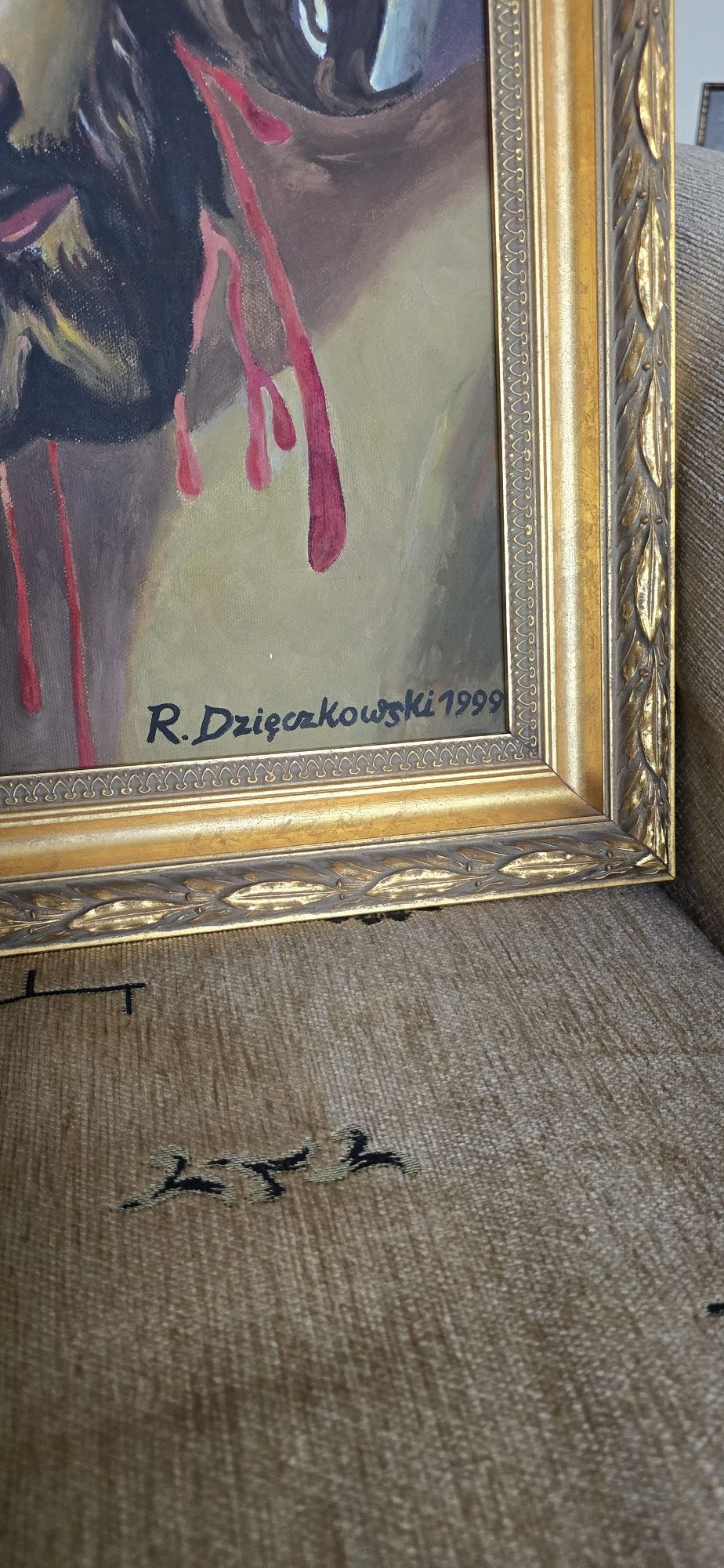 Obraz  Diego Velazgueza "Chrystus " 1999 rok