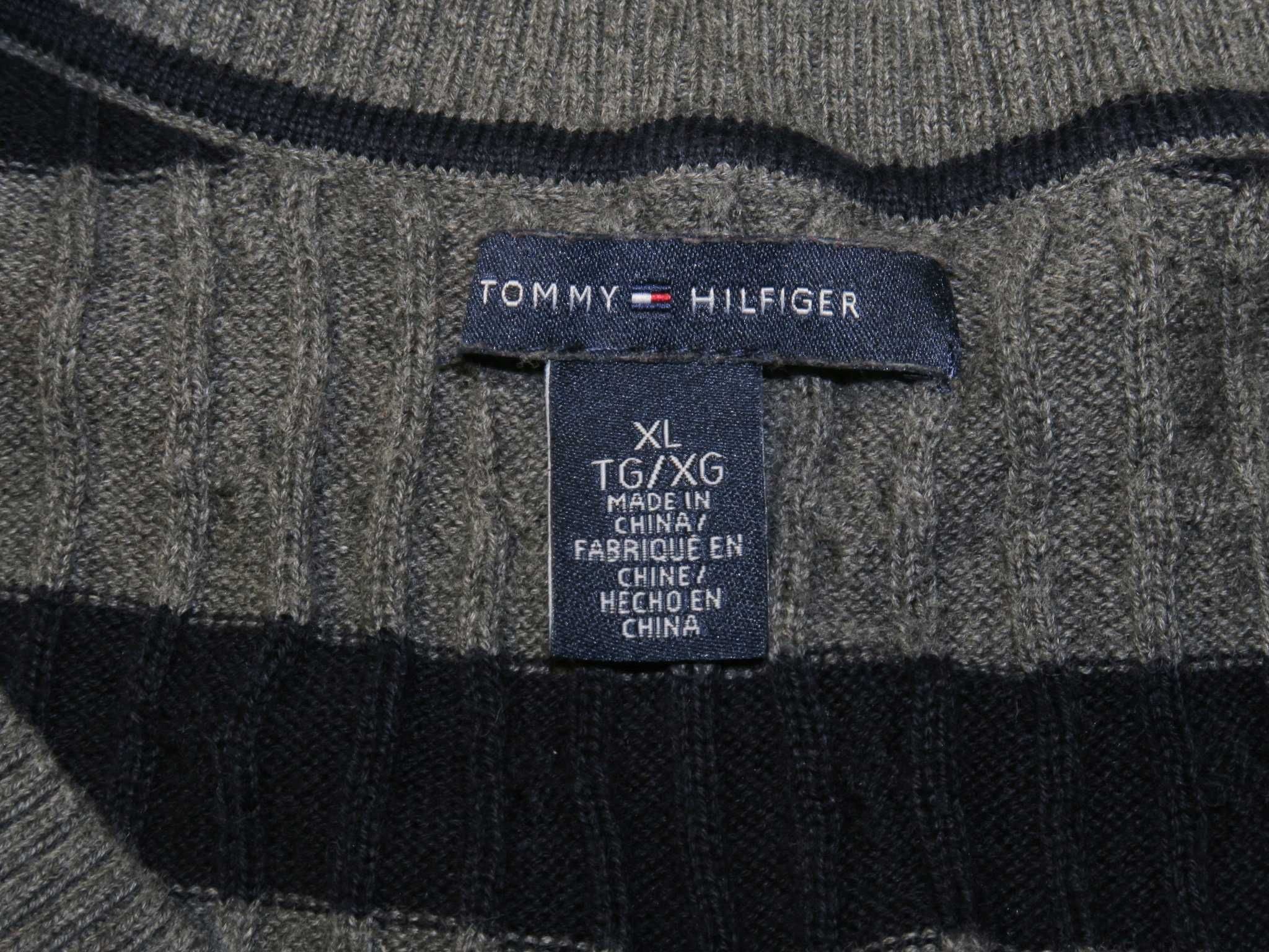 Tommy Hilfiger sweter z warkoczem XL damski