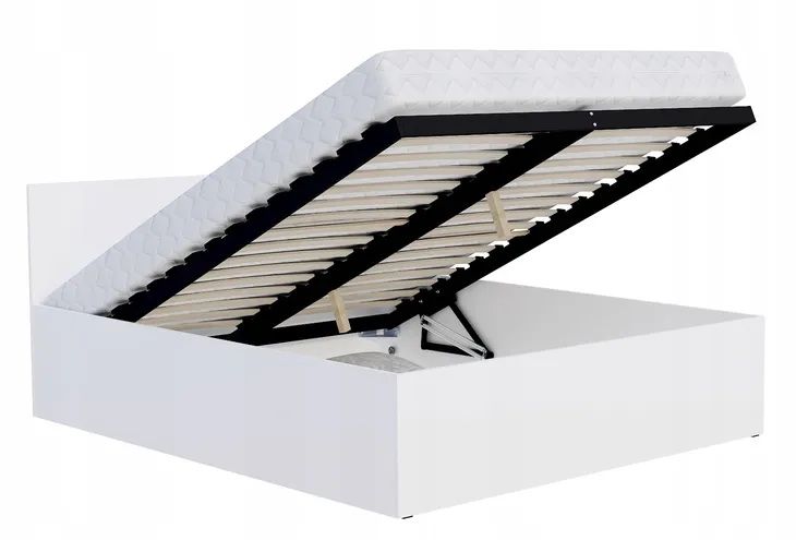 Biała rama łóżka używana 140