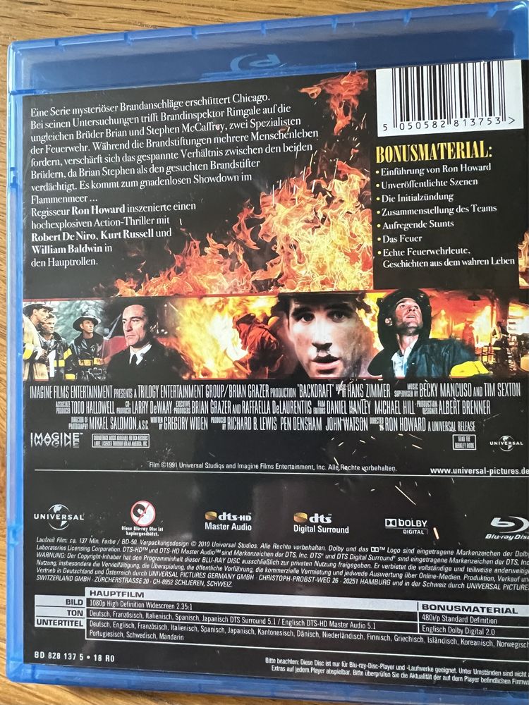 Ognisty podmuch - Backdraft bluray