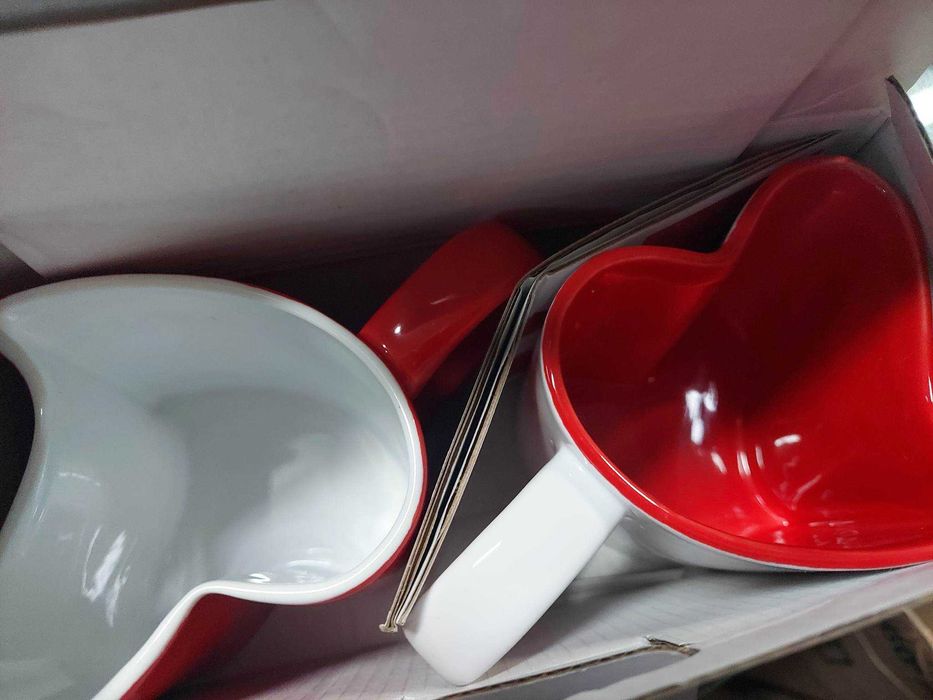 Walentynki romantyczne kubeczki zestaw serca miłość prezent kubek