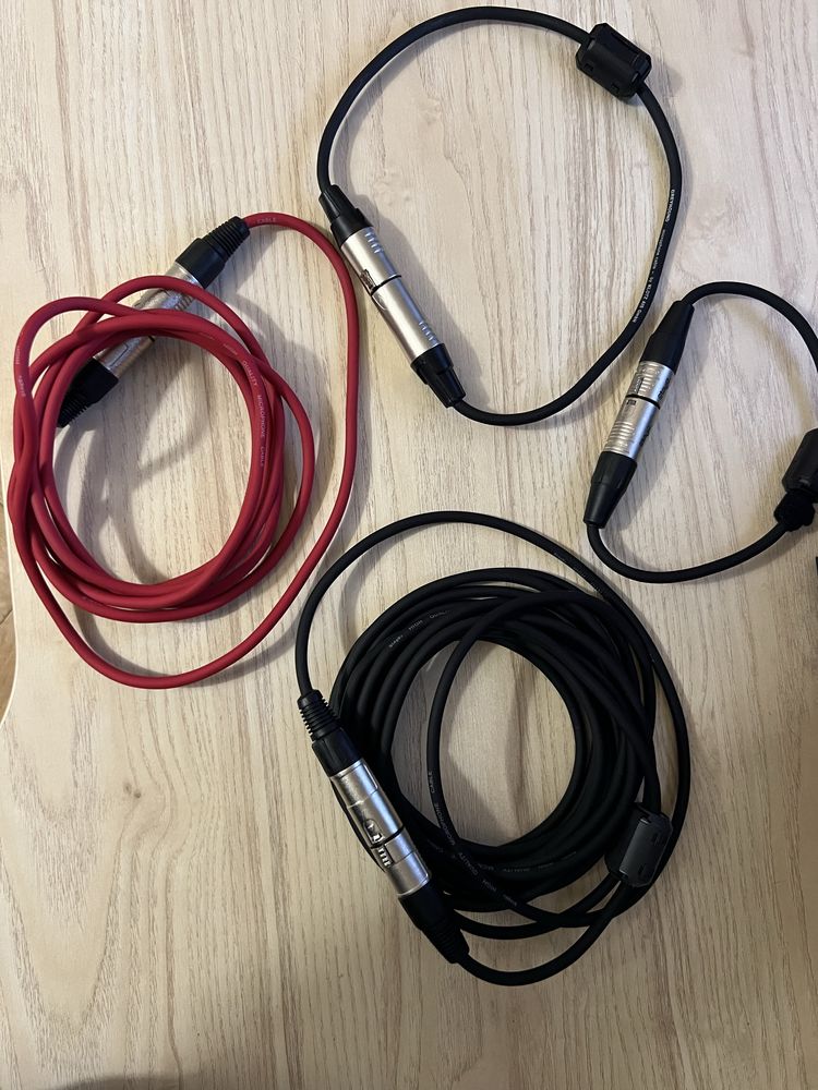 4 Kable XLR STAGG - rozna długość