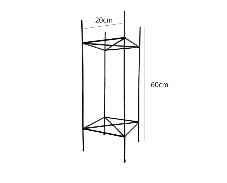 Kwietnik stojak na kwiaty stojący loft metalowy nowoczesny salon taras