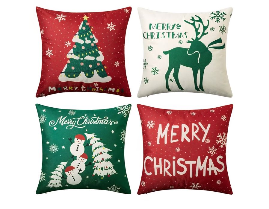 4 Poszewki świąteczne 45 x 45 cm