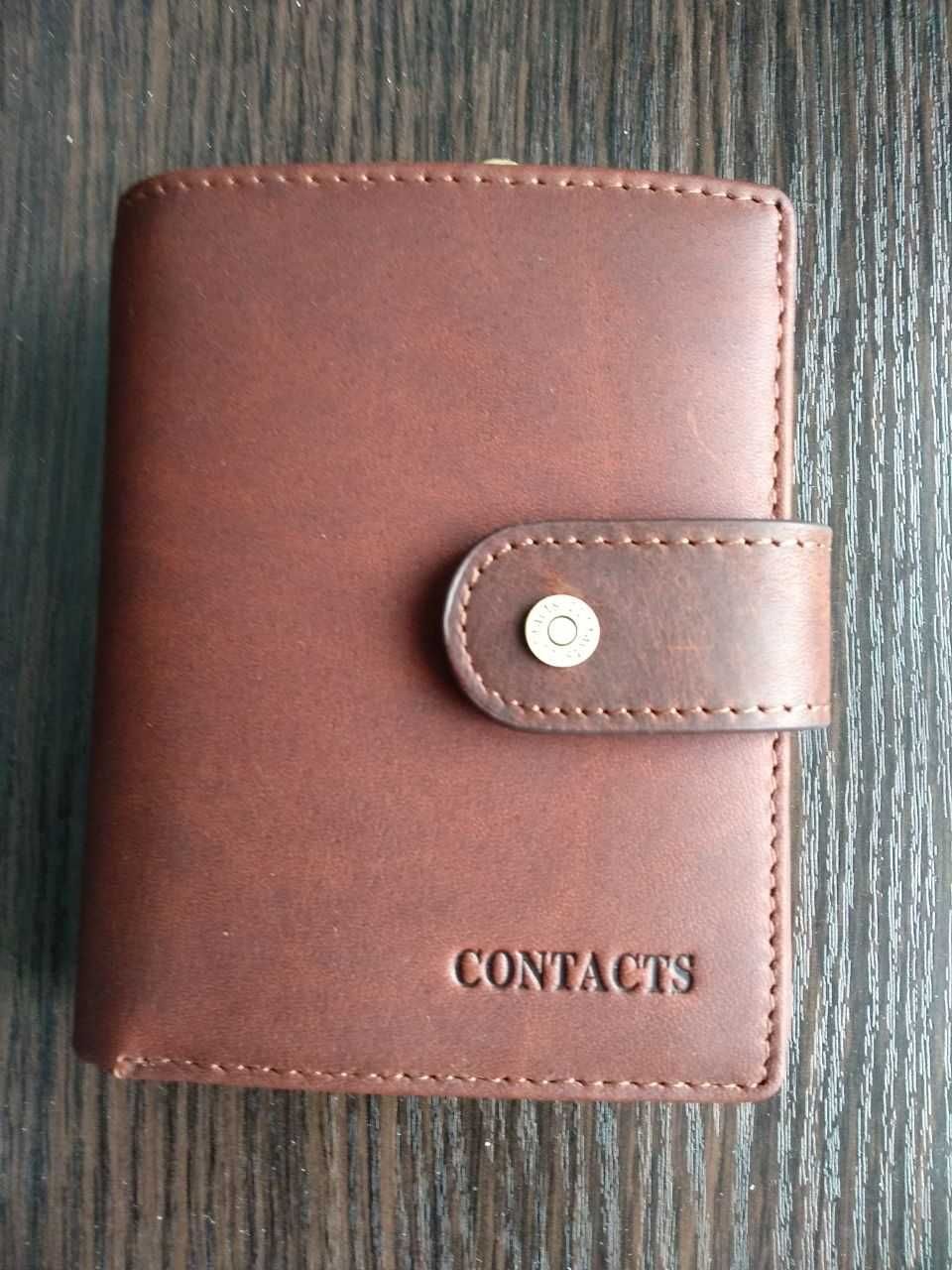 Класичний шкіряний чоловічий гаманець, кожаный кошелёк