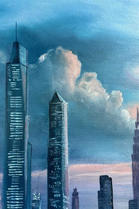 Картина на заказ Город Современная живопись Холст Масло 60*90