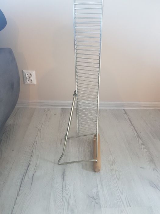 Stojak na płyty metalowy drewniany 90/180 slim Ikea