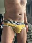 Slip homem usado como novo