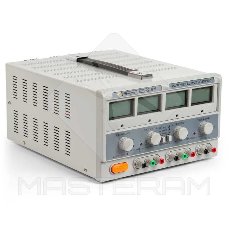 лабораторний триканальний блок живлення Masteram MR3005D-3