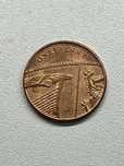 Moneta kolekcjonerska one penny 2013 rok