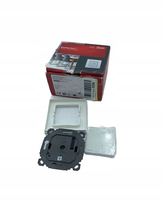 Danfoss Icon termostat z wyświetlaczem montaż podtynkowy 230V biały
