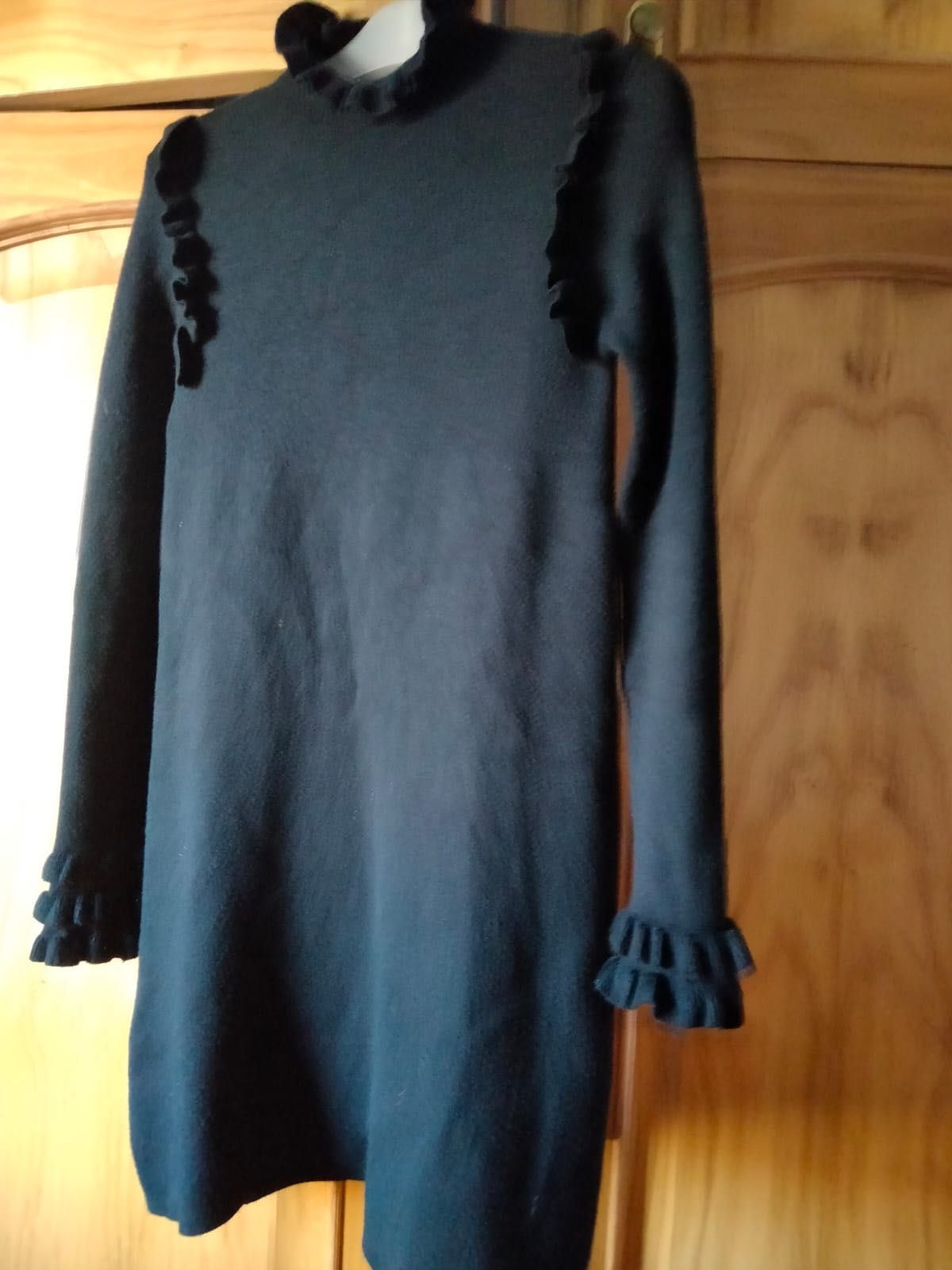 Vestido de Malha preto Zara Knit