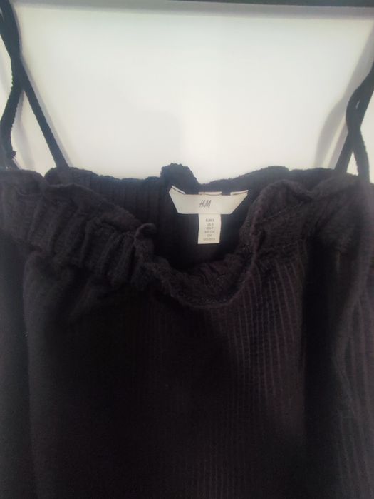 Vestido alças preto H&M
