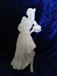 Старинная статуэтка ссср девушка балерина бакелит под мрамор камень