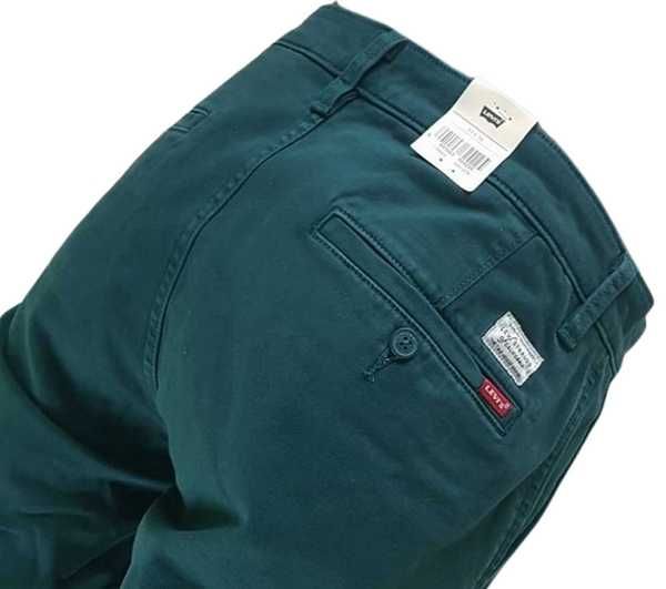 Męskie spodnie Levi's -XX Chino Slim Taper zielone nowe Levis -W33/L34