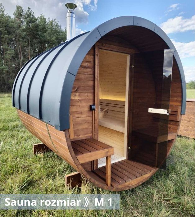 Sauna ogrodowa Beczka PREMIUM M1