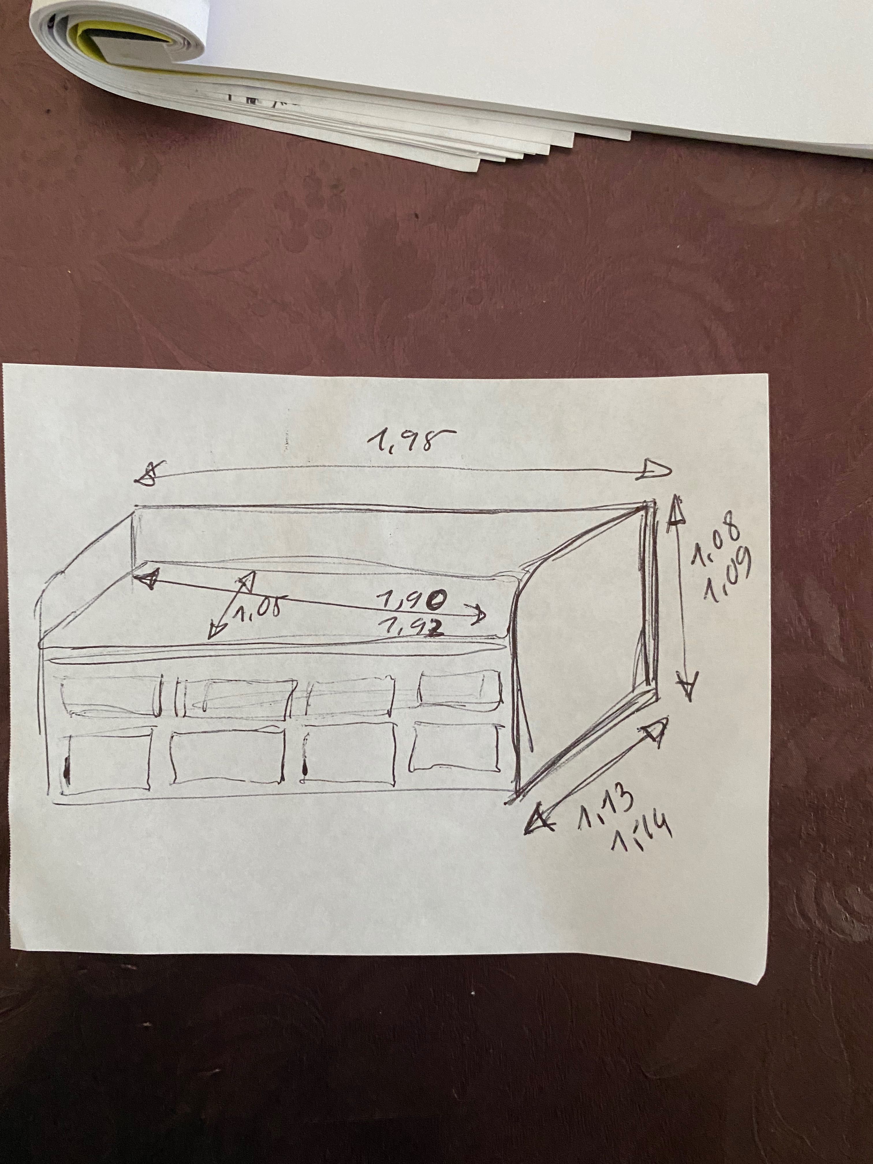 Cama com arrumação + estrado e colchão