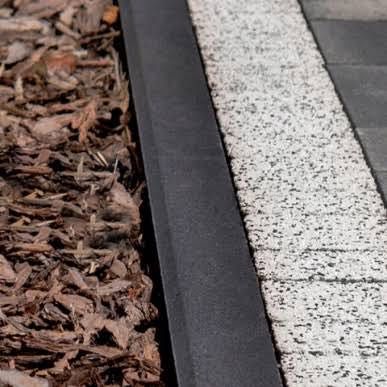 Obrzeże krawężnik 8x30x100 grafit SIERADZ Zduńska
