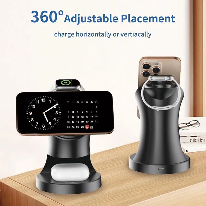 !!!АКЦІЯ!!! Універсальна бездротова зарядна станція 3-в-1